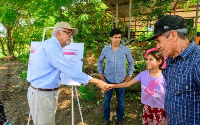 Gobernador de Nayarit entrega obras hídricas y viales en el norte