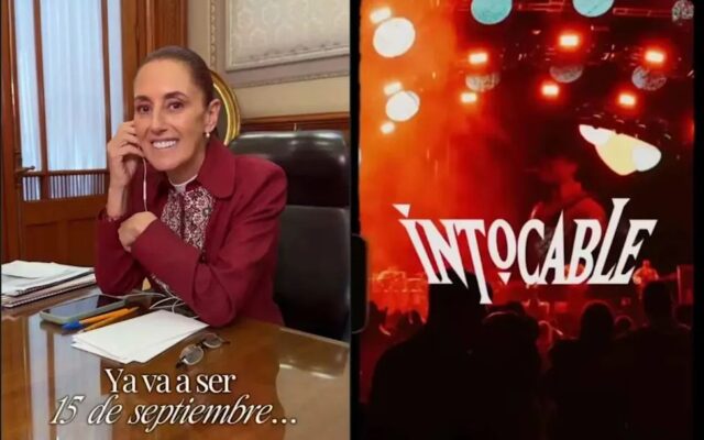 Así anunció Sheinbaum el concierto de Intocable en el Zócalo este 15 de septiembre